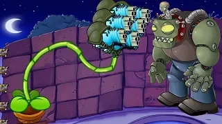 Plants vs Zombies vs Gatling Pea vs Snow Pea vs Dr. Zomboss