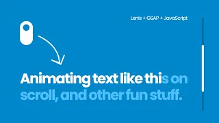 Create Modern Text Scroll Animations 🖱️