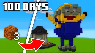 I Survived 100 Days on 3 Layers of Dirt