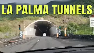 Tunnels of La Palma. El Paso to Aeropuerto and back. Drive through on 03.12.21.