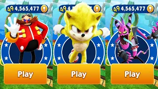 Sonic Dash - All Playable Bosses Zazz Dr.Eggman vs Super Movie Sonic All Characters Unlocked