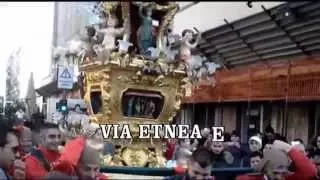 LE CANDELORE DI SANT'AGATA IN GIRO PER LA CITTA'