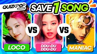 SAVE 1 SONG - ICONIC KPOP SONGS 🏆 | QUIZ KPOP GAMES 2023 | KPOP QUIZ TRIVIA