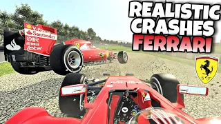 REALISTIC F1 CRASHES FERRARI