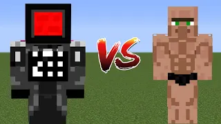 what if you create a CAMERAMAN VS KING VILLAGER in MINECRAFT
