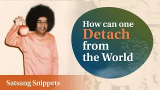 How Can One Detach From The World | Satsang Snippets | Prasanthi Nilayam