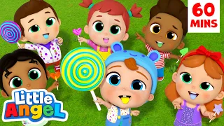 Lollipop Song + 60 minutes of more Little Angel Kids Songs & Nursery Rhymes