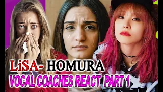 Vocal Coaches React to LiSA - HOMURA -The Demon Slayer Movie