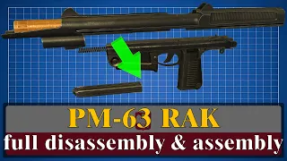 PM-63 RAK: full disassembly & assembly