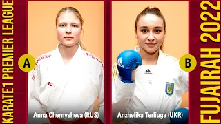 Anna Chernysheva (RUS) - Anzhelika Terliuga (UA)|Female -55Kg| Karate1 Premier League Fujairah|