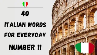 40 Italian words for everyday. Number 11.   #italiano #learn #learnitalian