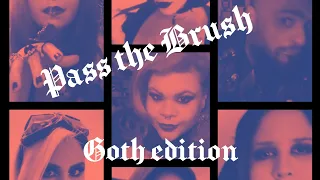 🦇Pass the brush challenge|world goth edition 🖤🦇