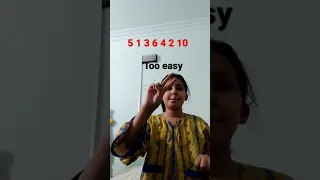 Number hand challenge