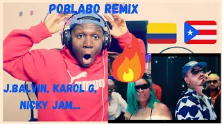 Reaccion a Poblado (Remix) J. Balvin, Karol G, Nicky Jam Ft Crissin, Natan y Shander,  El Frio