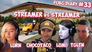 ChocoTaco Lurn Lumi TGLTN | ibiza vs Motor Glider Pubg | Streamer Vs Streamer | PUBG DIARY #33