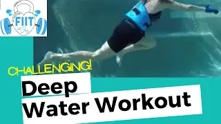 Aqua Best Deep Water Pool Fitness Workout -  Challenging 25 min Sculpt & Strengthen - NO Impact