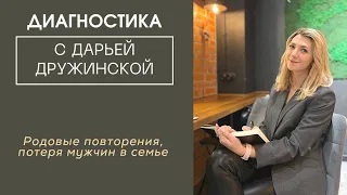 Родовые повторения, потеря мужчин в семье. Диагностика симптома. Психосоматика.