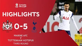 Vinicius Hat-Trick Stops Spirited Marine | Marine 0-5 Tottenham Hotspur | Emirates FA Cup 2020-21