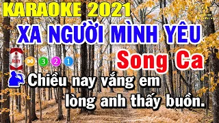 Xa Người Mình Yêu Karaoke Song Ca | Trọng Hiếu