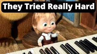 They Animated the Piano Correctly?! Masha and The Bear