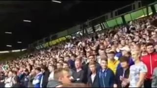 Leeds Fans vs Middlesborough - Marching on Together - South Stand