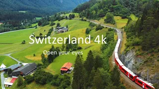 Switzerland 4k drone view 2021| Switzerland 4k scenic relaxation Relaxation Film With Calming Music