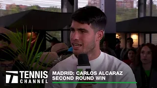 Carlos Alcaraz Gives Update on Olympic Doubles with Nadal | 2024 Madrid 2nd Round