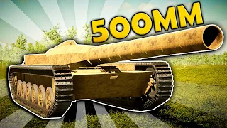 I Built A HUGE 500MM ARTILLERY Tank In Sprocket Tank Design!