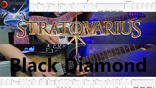 【TAB】Stratovarius - Black Diamond(Guitar Cover Full)