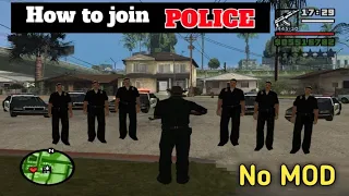How to Join the Police in GTA San Andreas  How to Get Police Uniform  GTA San Andreas game
