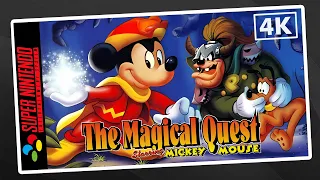 [SNES Longplay] The Magical Quest Starring Mickey Mouse | Full Game Walkthrough | 4K