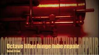 Saxophone octave hinge tube repair. Saxophone restoration, renovation, Repairs, Steve Crow saxophone