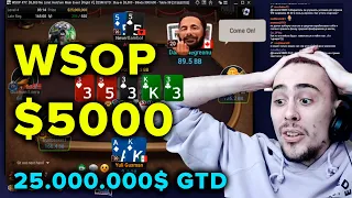 Lorem WSOP $5000 ИГРАЕМ С НЕГРЕАНУ 3 800 000$ за первое! Покер МТТ