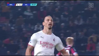 Ibra Goal vs Bologna 4-2