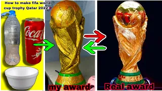 How To Make FIFA World Cup Trophy Qatar🇶🇦2022 with aluminum foil #mrsanrb #qatar2022 #worldcup