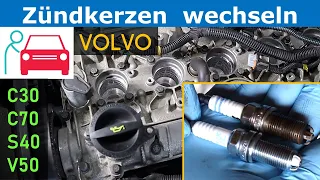 Zündkerzen wechseln beim Volvo 2.4 und 2.4i (C30/C70/S40/V50) - Motor: B5244S4/B5244S5/B5244S7