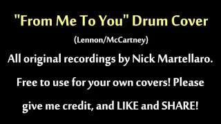 From Me To You (Beatles Drums ISOLATED Backing Track Cover)