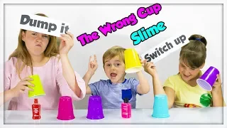 Don't Choose the Wrong Cup Slime Challenge ! Dump it ! Switch up  !
