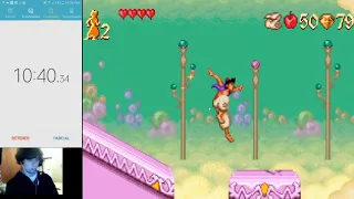 DISNEY'S ALADDIN GBA SPEEDRUN ANY% IN 19:55