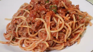 The Best Spaghetti Ever With Ground Turkey and Tomato Sauce So Yummy