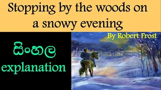 Stopping by woods on a snowy evening Sinhala explanation |💖English Literature සිංහලෙන්