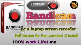 How To Install Bandicam | Pc Screen Recording | bandican Free Download & Install |LIFETIME| ZK Tech