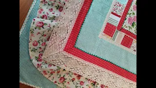 Quilt as You Go Tablecloth. Скатерть – пэчворк в стиле прованс.