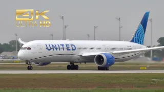 (4K) Boeing 787-10 Dreamliner from United Airlines N12010 departure Munich Airport MUC EDDM