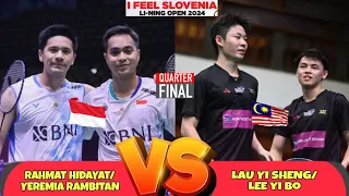 Rahmat Hidayat/Yeremia Rambitan vs Lau Yi Sheng/Lee Yi Bo - Badminton SLOVENIA OPEN 2024 | QF