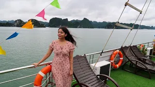 From India to Vietnam (flight, currency, sim, stay, food) ✈️🇻🇳 Hanoi & Halong Bay Vlog