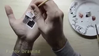 How to draw Hole and scale drawing in hand - 3D Art