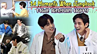 14 Moments When Jungkook Made Taehyung Happy