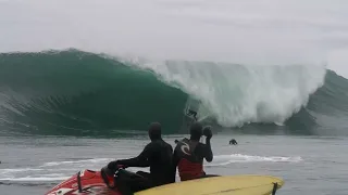 Taz Knight @ Aileen's Big Wave surfing Ireland at the Cliffs of Moher