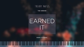 How to Play The Weeknd - Earned It | Theory Notes Piano Tutorial